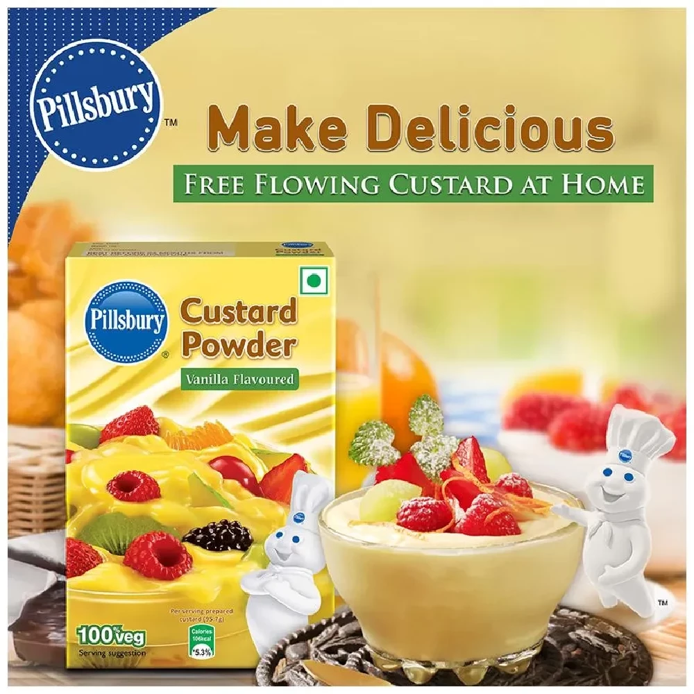 Pillsbury Custard Powder - Vanilla Flavour, 100 g Carton-6.webp